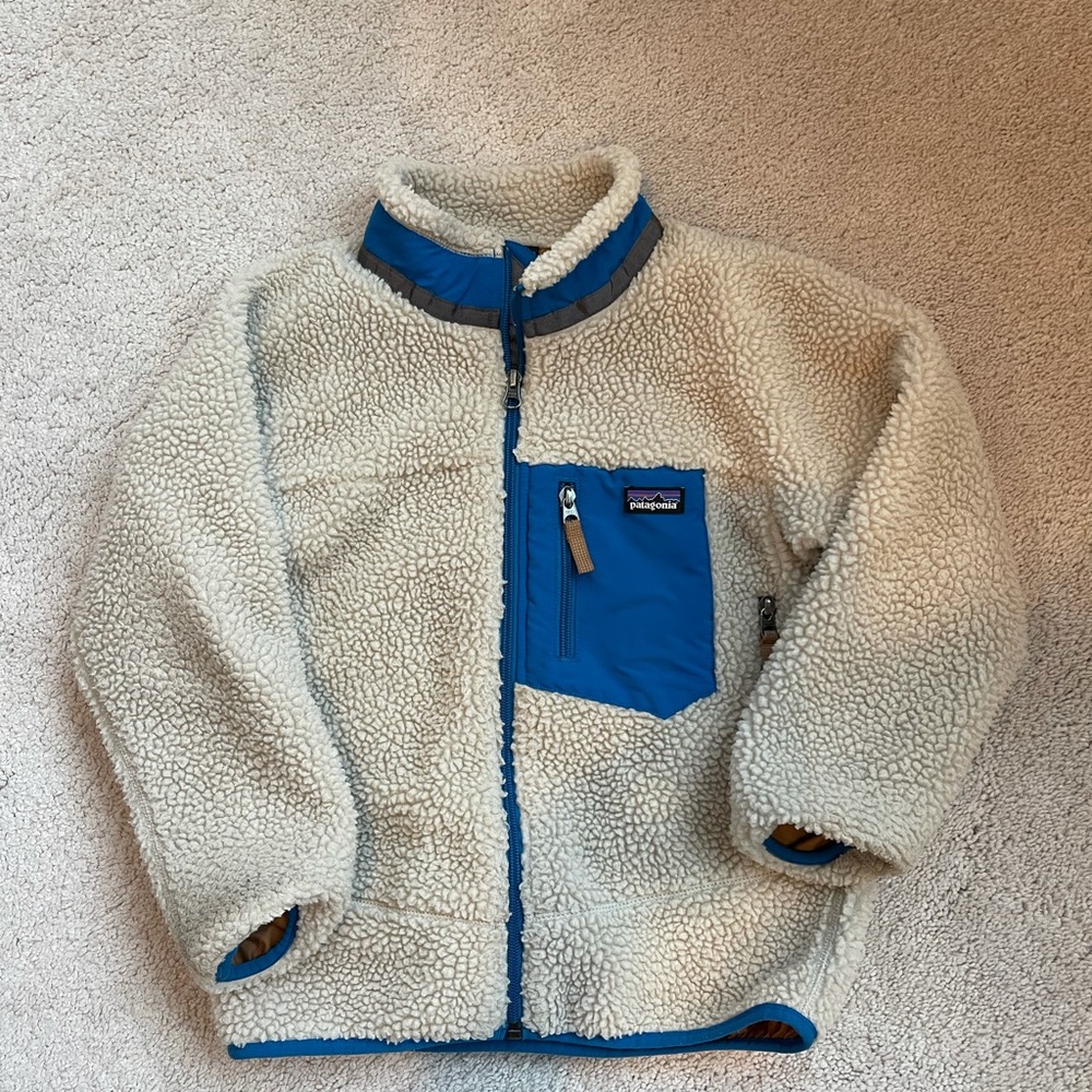 Patagonia Boys Retro X Jacket, Size 7-8.